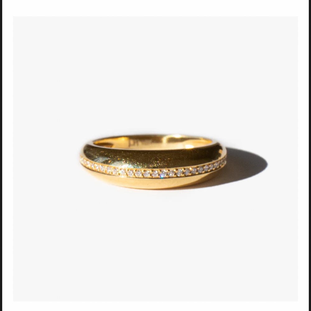 J hannah form ring with pave diamonds
